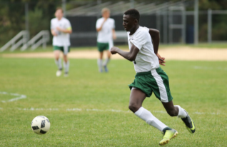 One of Diamantes teammates playing on the field at PRM. 