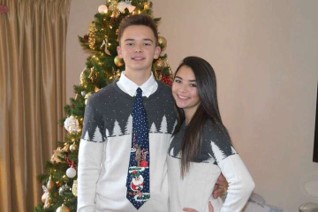  Patrick and Olivia Welega matching for Christmas 2017. Photo by: Olivia Welega.