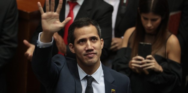 Juan Guaidó, has declared himself the interim president of Venezuela until free and fair elections can be held. Photo courtesy of Clarin.