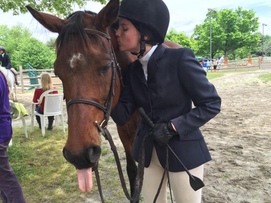 Camille Balo at a horse show.