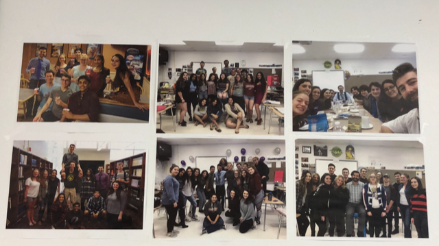 A gallery of past classes in Penolas room