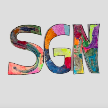 The Some Good News logo shown through every episode by John Krasinski.