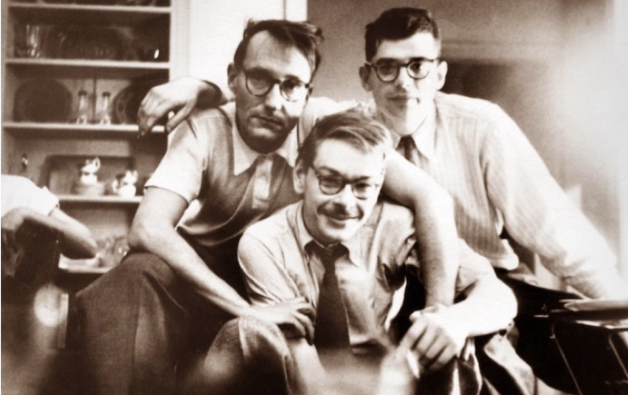 Burroughs%2C+Carr%2C+and+Ginsberg+via+The+New+York+Times