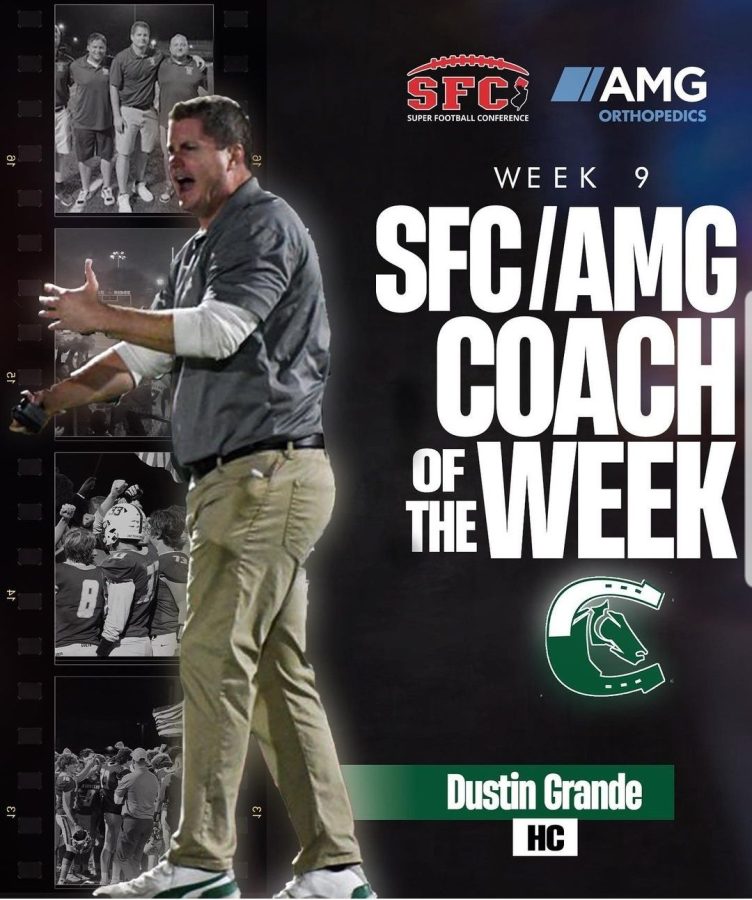 The KHS football team would not have got this far without the efforts of Coach Grande. Grande was a Super Football Conference(SFC) winner which contributed to their success.