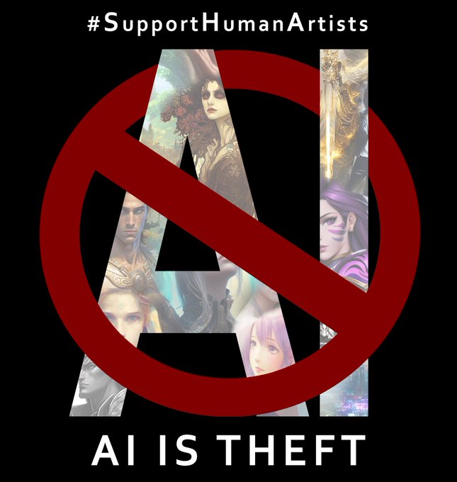 Artists+on+the+platform+Artstation+stage+a+mass+protest+against+AI-generated+artwork.+By+filling+the+site%E2%80%99s+trending+page+with+the+same+image%2C+AI+has+no+data+to+use+for+its+program.