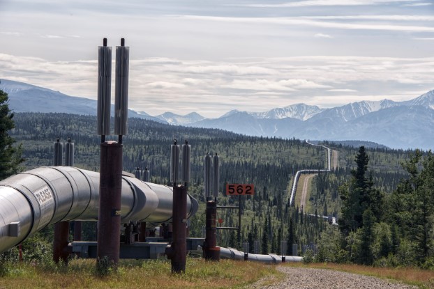 The willow project’s pipelines cutting across Alaska’s picturesque landscape. Photo from Wikimedia Commons