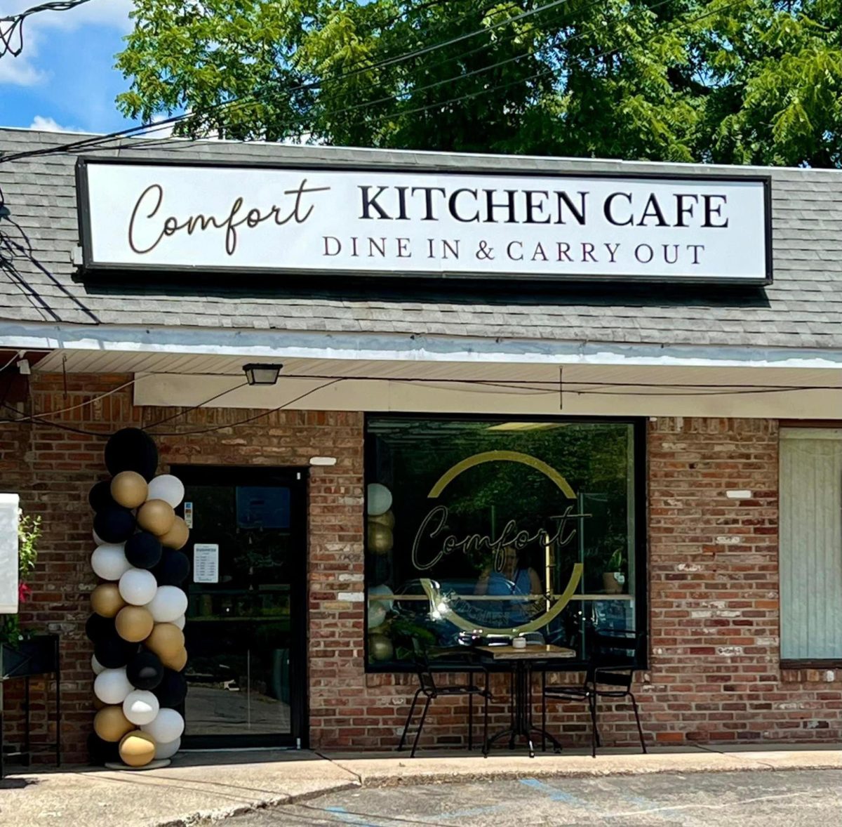 Pictured is the welcoming and chic storefront of Comfort Kitchen Cafe, the newest Kinnelon eatery, which opened its doors in July. 
