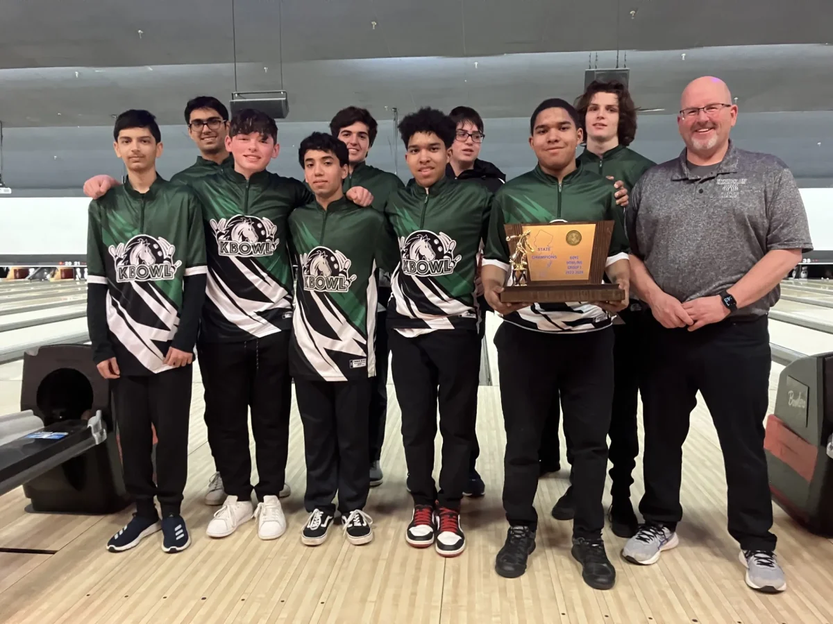 Kinnelon High School bowling team pictured winning NJSIAA Group One state championship last winter on NJ.com 