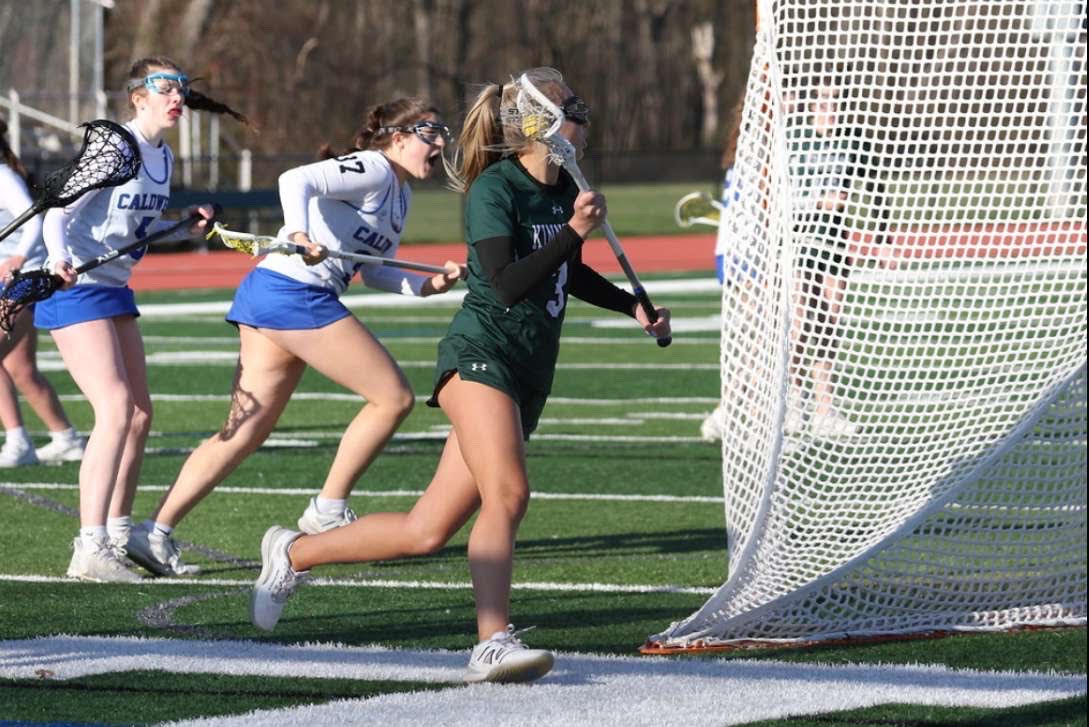 Sophomore Amelia Olsen is running for a goal