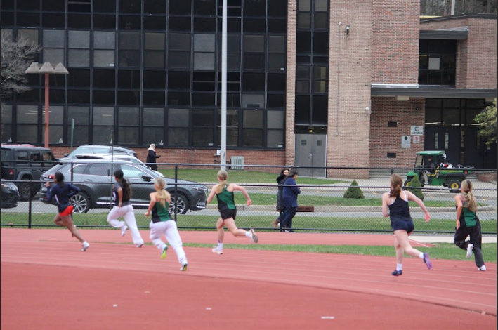 Home KHS track meet of a girls' race. 