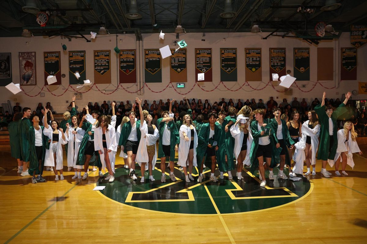 The class of 2025 participating in the Spirit Dance. 