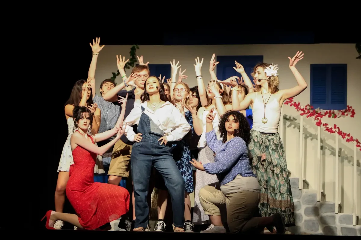 KHS Theater Cast performing in the 2026 Spring Musical, "Mamma Mia!"